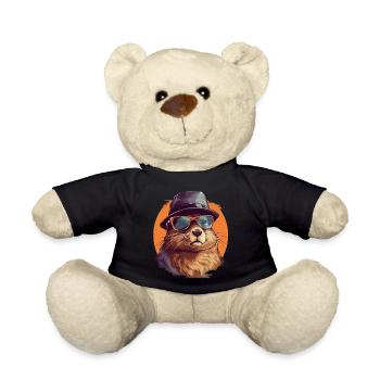 Urban Builder Beaver Streetwear | Amateurs de castors - Nounours - noir - Devant