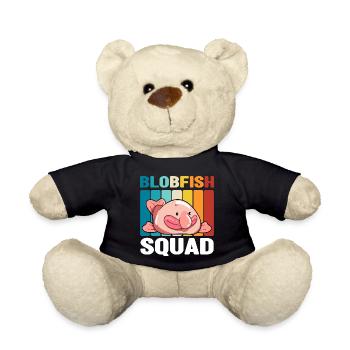 Blobfisch | Fische Aquaristik Blobfische Geschenke - Teddy - Schwarz - Vorne