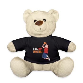 Texas basketball design for proud Texas fans - Teddy Bear - black - Front