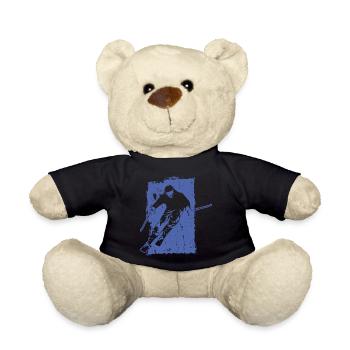 Skiabenteuer im Grunge-Stil: Winterzauber in den - Teddy - Schwarz - Vorne