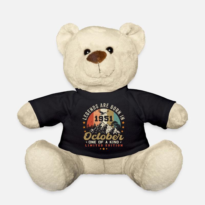 Octobre 1951 - Anniversaire en octobre 1951 - Nounours - noir