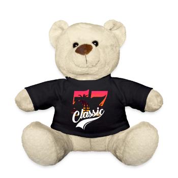 Vintage 1957-57th anniversary - Teddy Bear - black - Front