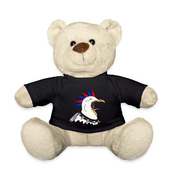 Mouette punk - Nounours - noir - Devant