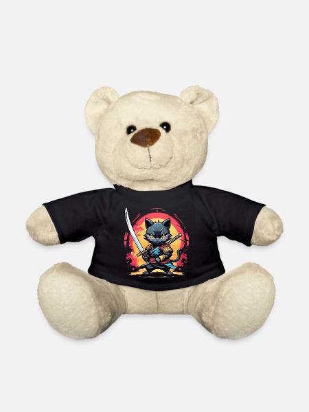 Ninja cat #1 - Nounours - noir