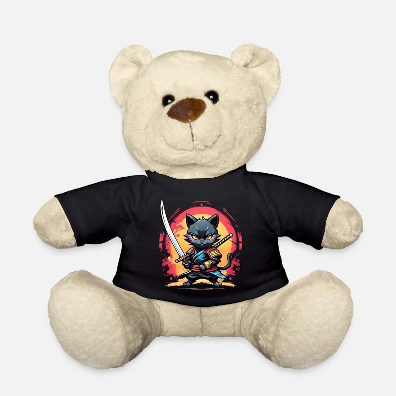 Ninja cat #1 - Nounours - noir