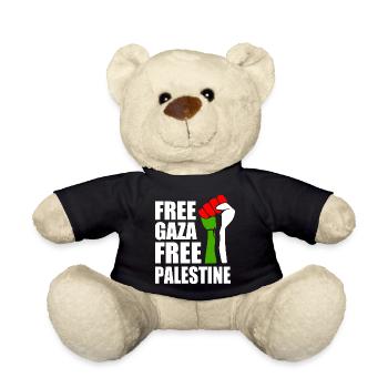 Free palestine - Nounours - noir - Devant