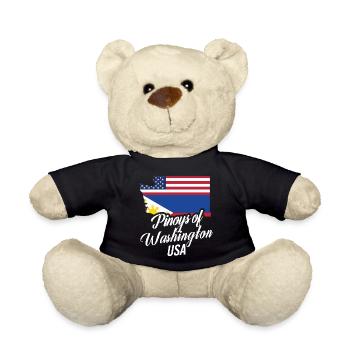 Filipinos of Washington Design für stolze Fil-Ams - Teddy - Schwarz - Vorne