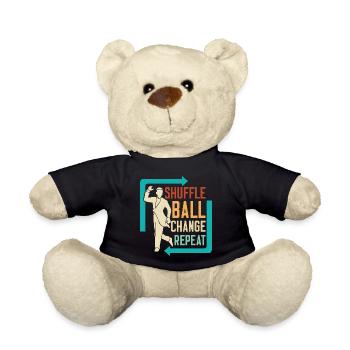 Shuffle, Ball, Change, Repeat Tap Dance Tap Dancer - Teddy Bear - black - Front
