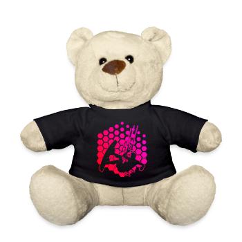 Kite Kitesurf Kiten Kitesurfing Kitesurfer - Teddy Bear - black - Front