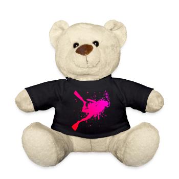 Men's Diving Scuba Diver Scuba Diving - Teddy Bear - black - Front