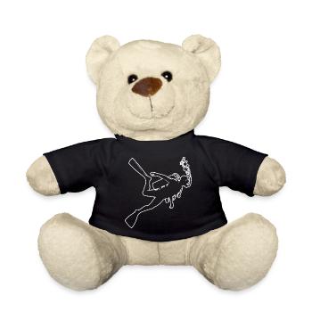 Diver Herren Scuba Diver Damen Free Dive - Teddy - Schwarz - Vorne