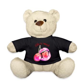 La vie est douce - Nounours - noir - Devant