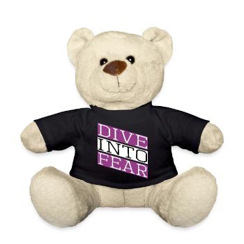 Joke Acts of Courage Bungee Jumping Community - Teddy Bear - black - Front