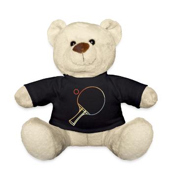 Tischtennis Skizze - Teddy - Schwarz - Vorne