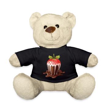 Skurrile Schokolade Erdbeere Fusion Design - Teddy - Schwarz - Vorne