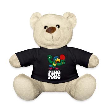 Ping Pong Champion Design Table Tennis und - Teddy - Schwarz - Vorne