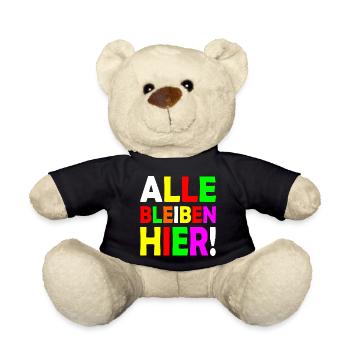 Alle bleiben hier - Teddy - Schwarz - Vorne