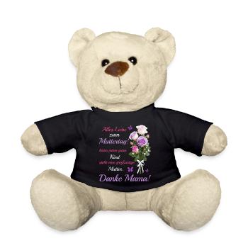 Happy Mother's Day - Teddy Bear - black - Front