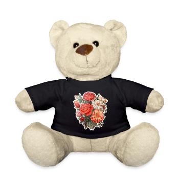 Blumenstrauß - Teddy - Schwarz - Vorne