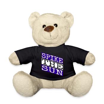 sunny days birthday present beach volleyball gear - Teddy Bear - black - Front