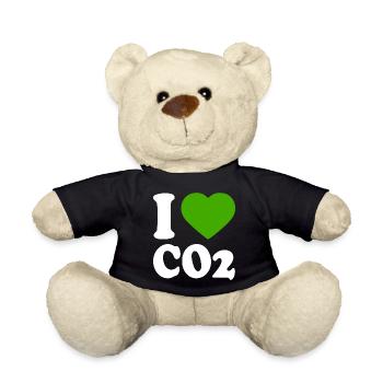 I love co2 - Teddy Bear - black - Front