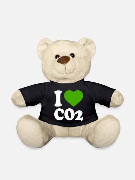 I love co2 - Teddy - Schwarz