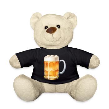 Maßkrug Bier - Teddy - Schwarz - Vorne