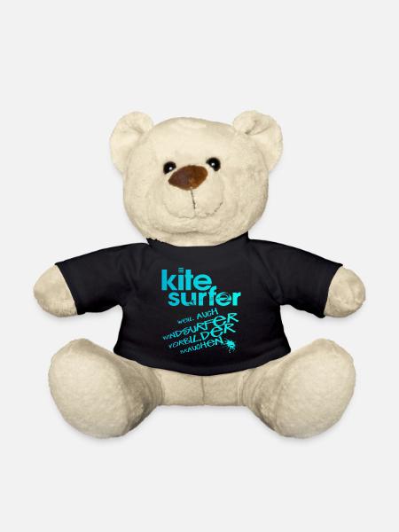 Kitesurfer vs Windsurfer - Teddy - Schwarz