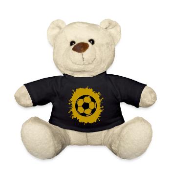 splatter fußball - Teddy - Schwarz - Vorne