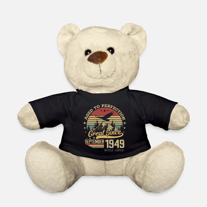 75 Jahre alt Bis zur Perfektion gealtert geboren: September 1949 - Teddy - Schwarz