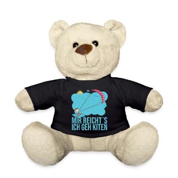 Mir reicht es ich geh kiten das ist mein Hobby - Teddy - Schwarz - Vorne