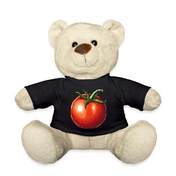 Icône pixel de tomate - Nounours - noir - Devant