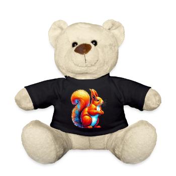 Squirrel - Teddy Bear - black - Front