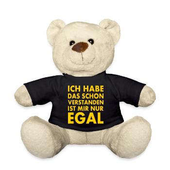 ich habe das schon verstanden ist mir nur egal - Teddy - Schwarz - Vorne