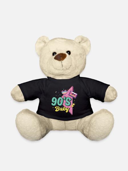 90er Jahre - Teddy - Schwarz