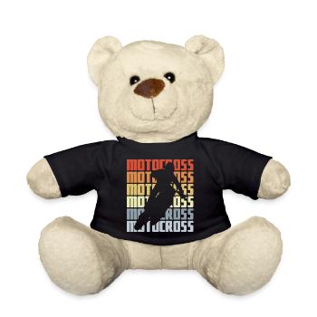 Motocross Vintage Look - Teddy - Schwarz - Vorne