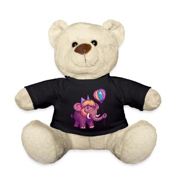 Bande dessinée d’anniversaire mammouth - Nounours - noir - Devant