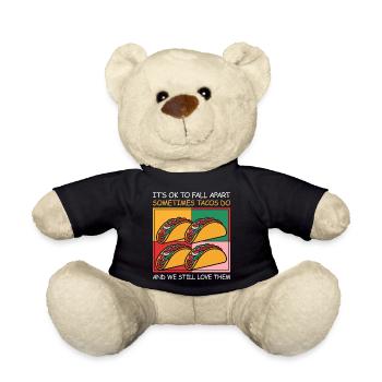 Self-love and a smile - Teddy Bear - black - Front