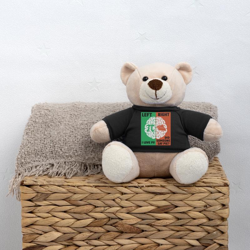 Left Brain Loves Pi, Right Brain Craves Pie Teddy Bear