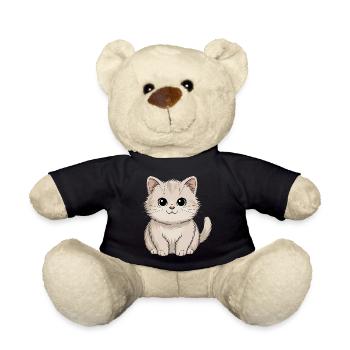 Persian cat - Teddy Bear - black - Front