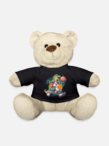 Basketball Dinosaurier T-Rex Basketballspieler - Teddy - Schwarz