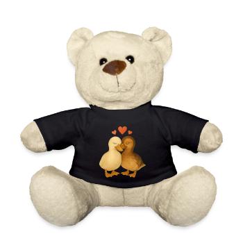 Ente gut, Liebe gut – Kuschelenten - Teddy - Schwarz - Vorne