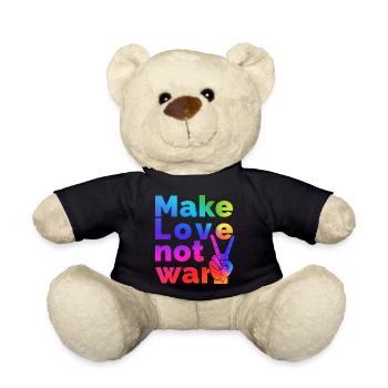 make love - Teddy Bear - black - Front