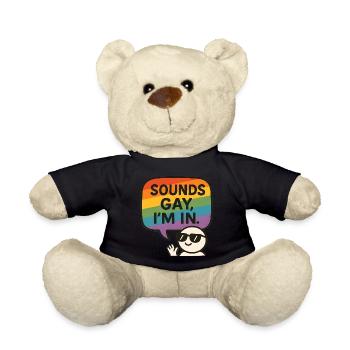 Ça a l’air gay, je suis dedans – Fun Pride Design - Nounours - noir - Devant