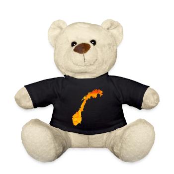 Norway - Norge - Norway - Flag - Scandinavia - Teddy Bear - black - Front