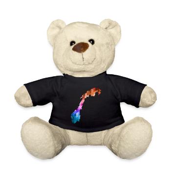 Norway - Norge - Norway - Flag - Scandinavia - Teddy Bear - black - Front