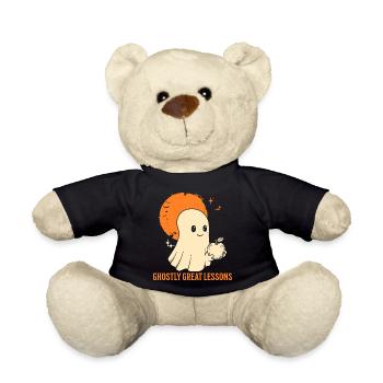 Funny Teacher Skeleton Halloween Classroom - Teddy Bear - black - Front