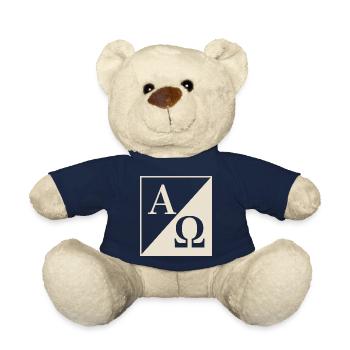 Christlich Alpha und Omega Symbol Glaube - Teddy - French Navy - Vorne