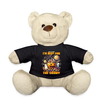 Je suis ici pour les bonbons – Halloween Trick or Treat - Nounours - noir - Devant