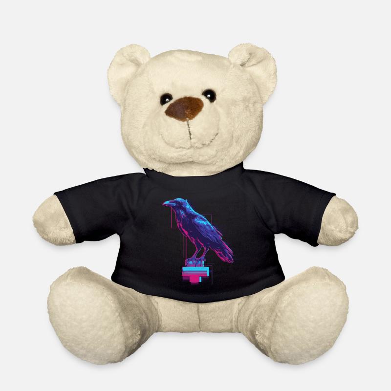 Neon Raven - Teddy Bear - black